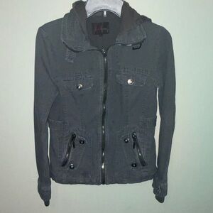 Jack by BB Dakota Charcoal Utility Jacket